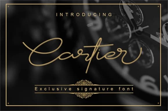 Cartier Font by Graphix Line Studio — Script Handwritten Font