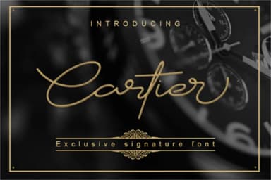 Cartier Font by Graphix Line Studio — Script Handwritten Font — thumbnail 1