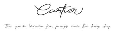 Cartier by Graphix Line Studio — Script Handwritten Font — thumbnail 1