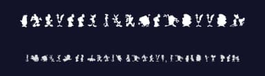 Cartoon Silhouettes by D3 — Dingbats Font — thumbnail 2