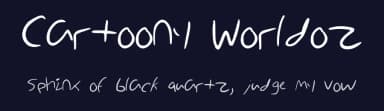 Cartoony Worldoz by Jack Jerod — Script Handwritten Font — thumbnail 2