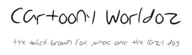 Cartoony Worldoz by Jack Jerod — Script Handwritten Font — thumbnail 1