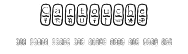 Cartouche by Pearlygates — Dingbats Font — thumbnail 1