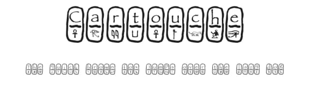 Cartouche by Pearlygates — Dingbats Font