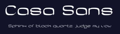 Casa Sans by Peter Wiegel — Sans Serif Font — thumbnail 2