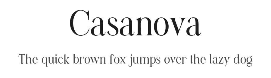 Casanova by Typetemp Studio — Serif Font