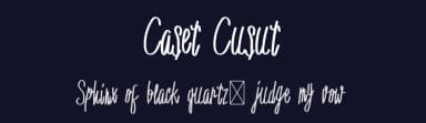 Caset Cusut by Portype Studio — Script Handwritten Font — thumbnail 2