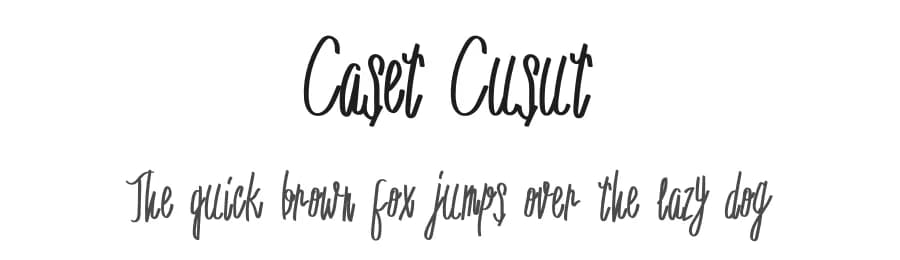 Caset Cusut by Portype Studio — Script Handwritten Font — preview 1