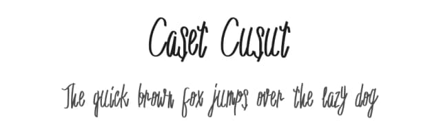 Caset Cusut by Portype Studio — Script Handwritten Font