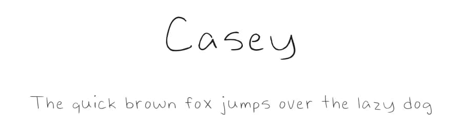 Casey by vrndvl — Script Handwritten Font