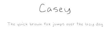 Casey by vrndvl — Script Handwritten Font — thumbnail 1