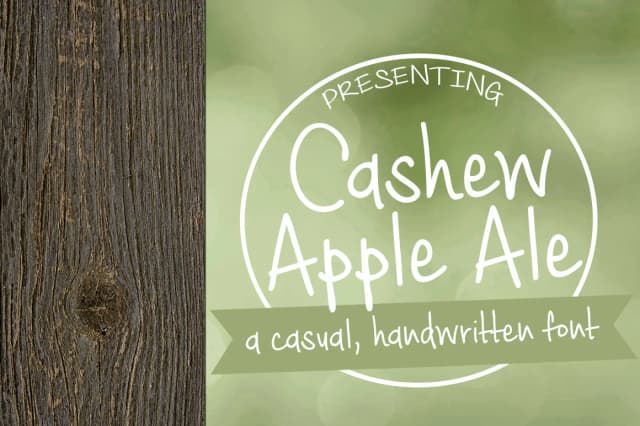Cashew Apple Ale Font by brittneymurphydesign — Script Handwritten Font