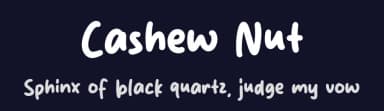Cashew Nut by MJType — Script Handwritten Font — thumbnail 2