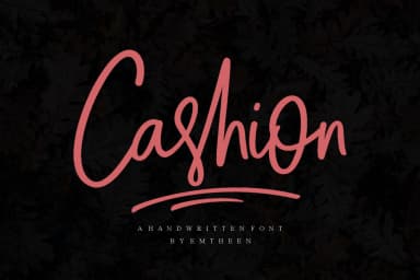 Cashion Font by Emtheen Std. — Script Handwritten Font — thumbnail 1