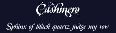 Cashmero by Riyadh Rahman — Script Handwritten Font — thumbnail 2