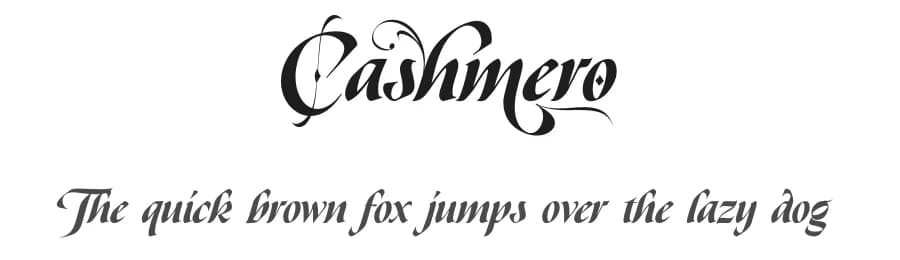Cashmero by Riyadh Rahman — Script Handwritten Font