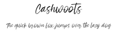 Cashwoots by Maulana Creative — Script Handwritten Font — thumbnail 1