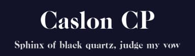Caslon CP by ClaudeP — Serif Font — thumbnail 2