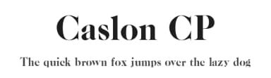 Caslon CP by ClaudeP — Serif Font — thumbnail 1