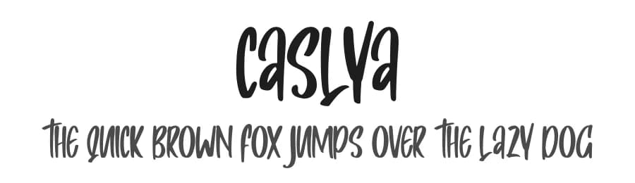Caslya by Skiiller Studio — Script Handwritten Font