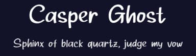 Casper Ghost by SheillaType — Script Handwritten Font — thumbnail 2