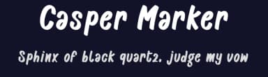 Casper Marker by Biroakakarati — Script Handwritten Font — thumbnail 2