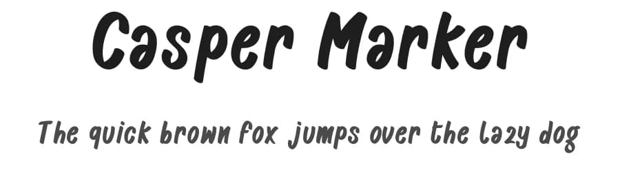 Casper Marker by Biroakakarati — Script Handwritten Font