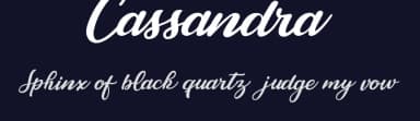 Cassandra by Billy Argel Fonts ® — Script Handwritten Font — thumbnail 2