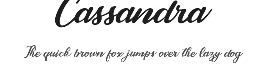 Cassandra by Billy Argel Fonts ® — Script Handwritten Font