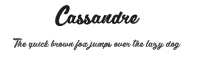 Cassandre by dcoxy - Greg Medina — Script Handwritten Font — thumbnail 1