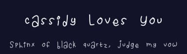 Cassidy Loves You by Cassidy Billie — Script Handwritten Font — thumbnail 2