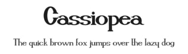 Cassiopea by Matias Romero — Serif Font — thumbnail 1
