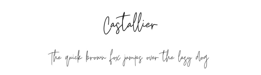 Castallier by Maulana Creative — Script Handwritten Font