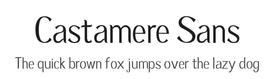 Castamere Sans by Caio Henrique do Rosario Silva — Sans Serif Font