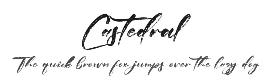 Castedral by Letterena Studios — Script Handwritten Font