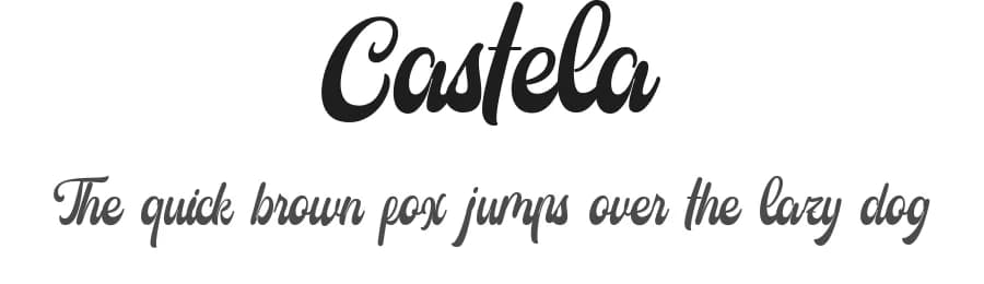 Castela by Angin Studio — Script Handwritten Font