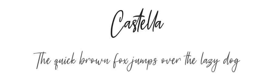 Castella by Maulana Creative — Script Handwritten Font