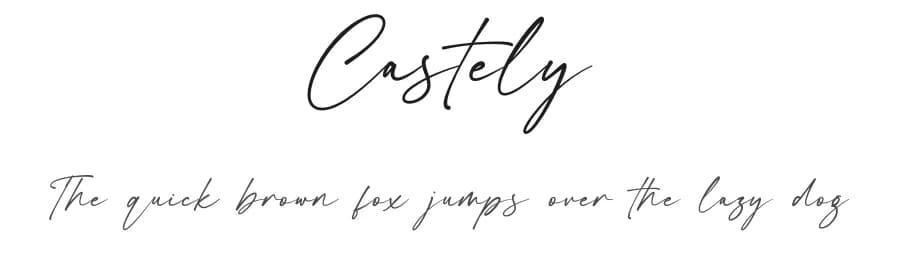 Castely by RantautypeStudio — Script Handwritten Font
