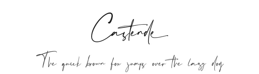 Castende by Vultype — Script Handwritten Font — preview 1