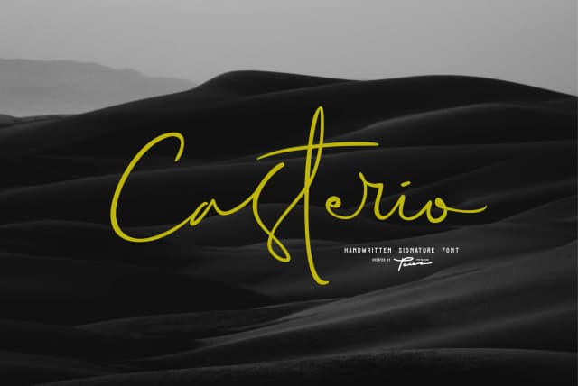 Casterio Font by Pana Type — Script Handwritten Font