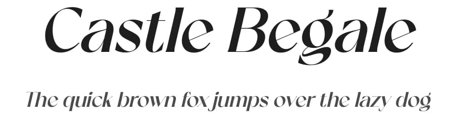 Castle Begale by Storytype Studio — Sans Serif Font