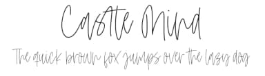 Castle Mind by Letteralle Studios — Script Handwritten Font — thumbnail 1