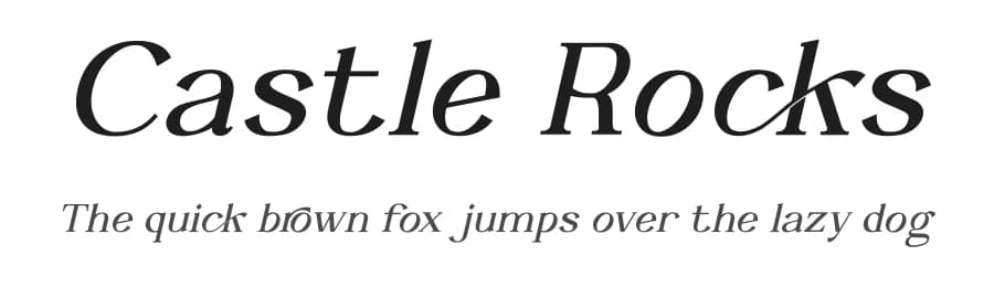 Castle Rocks by Java Pep — Sans Serif Font
