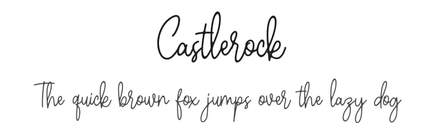 Castlerock by RaffaSyad Studio — Script Handwritten Font — preview 1