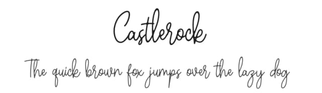 Castlerock by RaffaSyad Studio — Script Handwritten Font