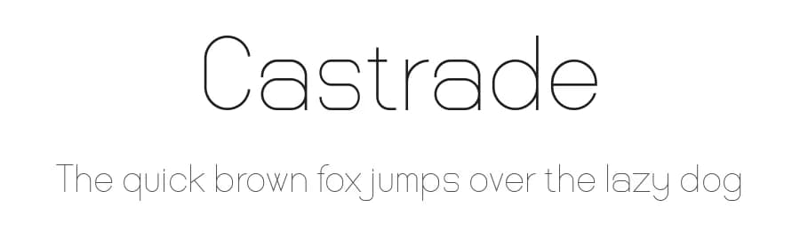Castrade by Din Studio — Sans Serif Font