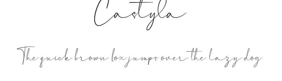 Castyla by Dilbadil — Script Handwritten Font — preview 1