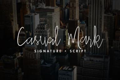 Casual Mark Script Font by Pedro Alexandre Teixeira — Script Handwritten Font — thumbnail 1