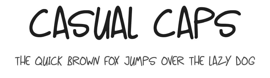 Casual Caps by Hawtpixel — Script Handwritten Font