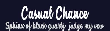 Casual Chance by Billy Argel Fonts ® — Script Handwritten Font — thumbnail 2